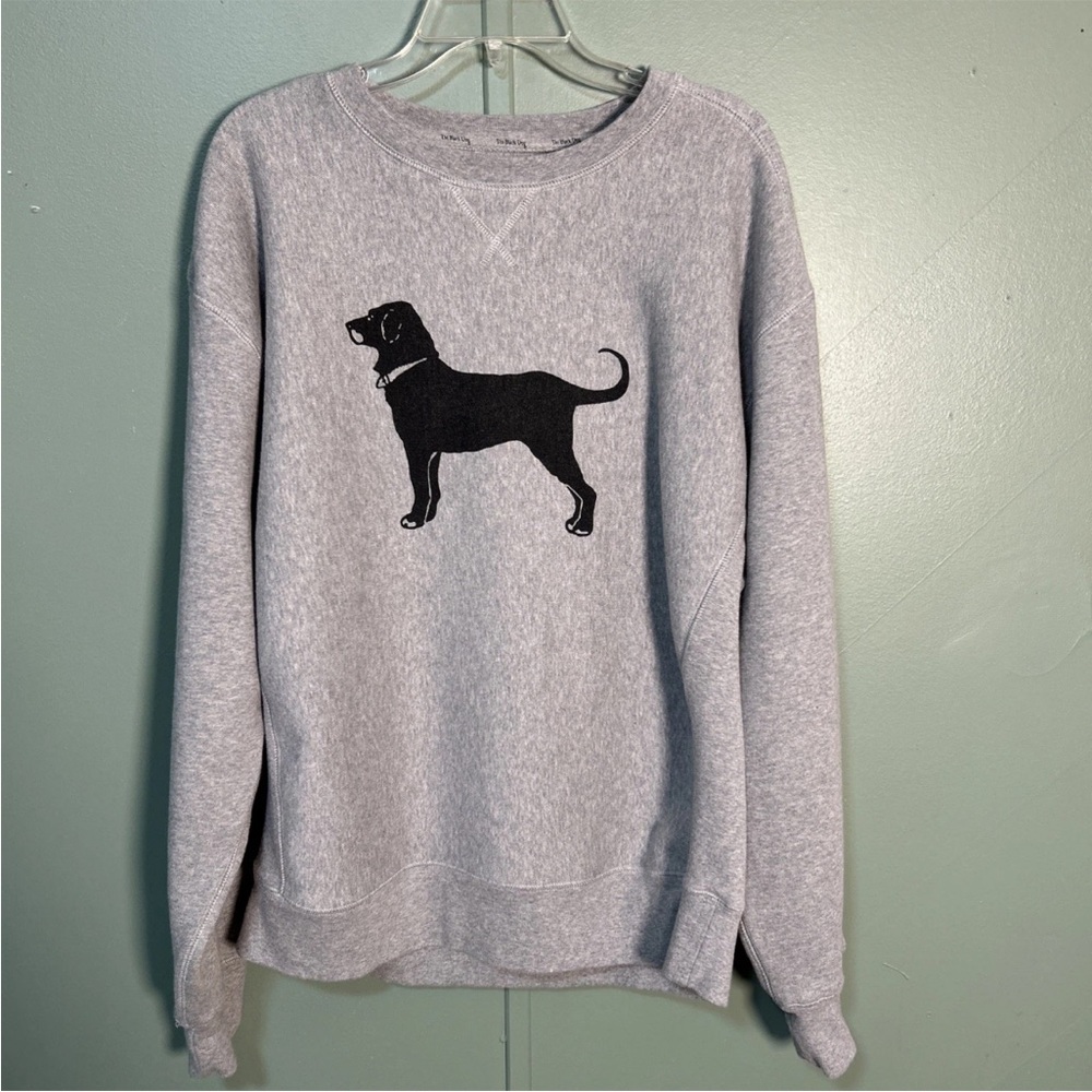 The Black Dog Gray Sweatshirt with Black Dog Logo
